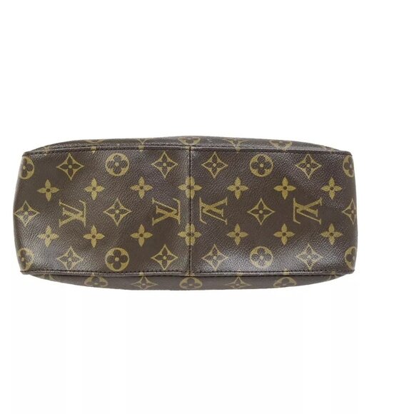 LOUIS VUITTON Logo Looping GM Shoulder Bag Monogram Leather Brown M51145 85EC883 - Picture 6 of 16